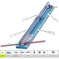 COUPE CARREAUX CARRELAGE SIGMA 12D1 PROFESSIONEL MANUEL LONGUEUR COUPLE 205 CM