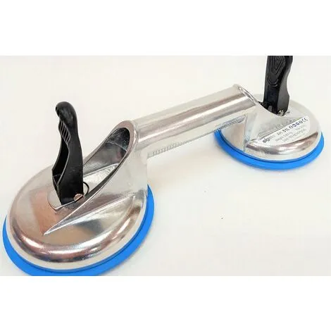 VENTOUSE DOUBLE EN ALUMINIUM SIGMA 51L Ø120 Mm CAPACITÉ MAX 80KG 2 VENTOUSE DOUBLE EN ALUMINIUM SIGMA 51L Ø120 Mm CAPACITÉ MAX 80KG â Image 2