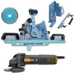 MACHINE CHANFREINAGE SIGMA JOLLY EDGE 37A3D + 37C + MEULEUSE D'ANGLE CAT DX37