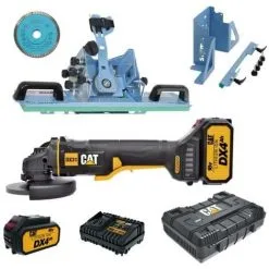 MACHINE CHANFREINAGE SIGMA JOLLY EDGE 37A3D + 37C + MEULEUSE D'ANGLE CAT DX31B