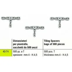 ENTRETOISE DE CARRELAGE T SIGMA 40-T4 500 PIŽêCES ŽëPAISSEUR Mm 4 - H.4,5