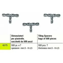 ENTRETOISE DE CARRELAGE T SIGMA 40-T5 500 PIŽêCES ŽëPAISSEUR Mm 5 - H.4,5