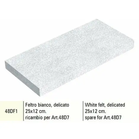 PIŽêCE DE RECHANGE FEUTRE BLANC DŽëLICAT SIGMA 48DF1 25X12 Cm POUR SIGMA 48D7 1 PIŽêCE DE RECHANGE FEUTRE BLANC DŽëLICAT SIGMA 48DF1 25X12 Cm POUR SIGMA 48D7