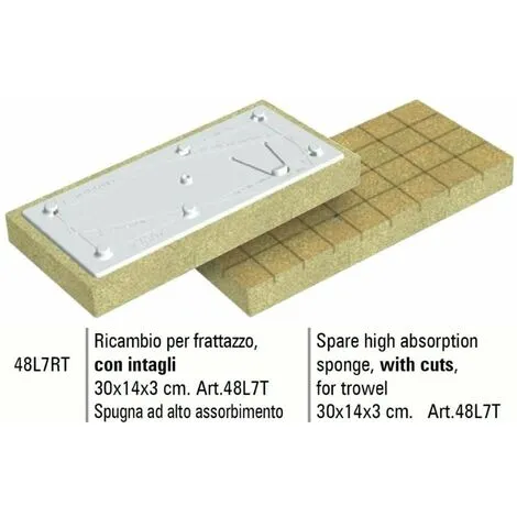 PIŽêCE DE RECHANGE ŽëPONGE AVEC DES COUPES 30X14X3 Cm SIGMA 48L7RT POUR 48L7T 1 PIŽêCE DE RECHANGE ŽëPONGE AVEC DES COUPES 30X14X3 Cm SIGMA 48L7RT POUR 48L7T